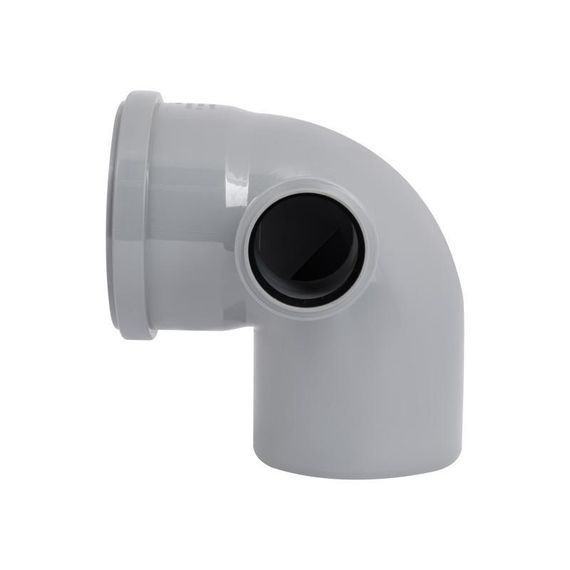 Колено канализационное с отводом TA Sewage 110х110х50, 90° | Зображення 3