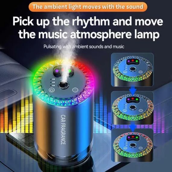 Умный автомобильный ароматизатор с проекцией Aroma 300mAh, 50 мл | Зображення 4