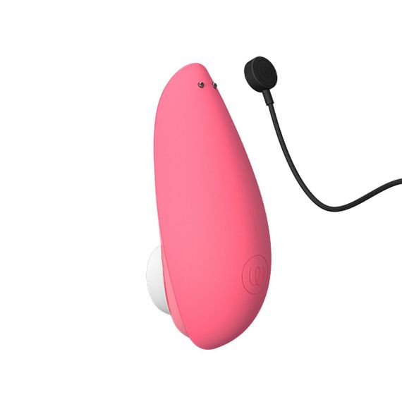 Вакуумний кліторальний стимулятор Womanizer Liberty 2 Vibrant Rose, 8 режимів, магнітна кришечка | Зображення 4