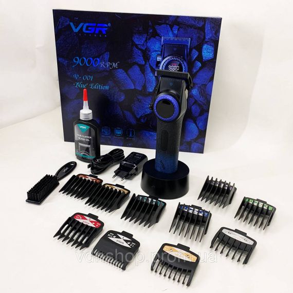 Професійна електрична машинка для стрижки VGR, Професійна машинка для стрижки з насадками ED-21 | Зображення 6