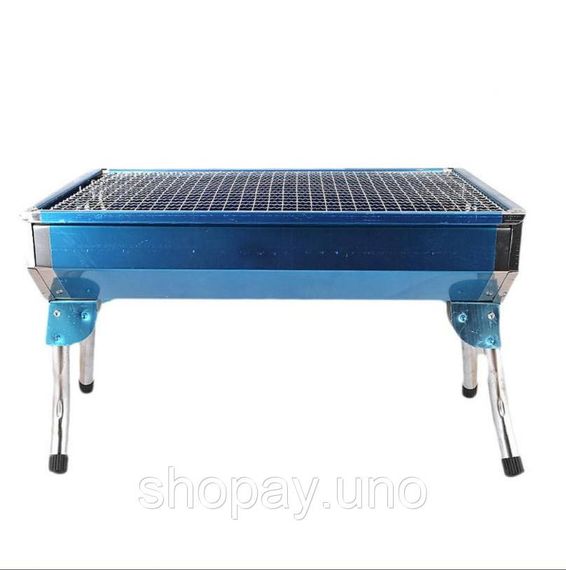 Переносний мангал з гратами для шашлику та гриля GP-4274 48*33*29cm | Зображення 2