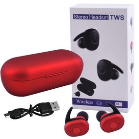 Беспроводные bluetooth наушники DT1 с кейсом red