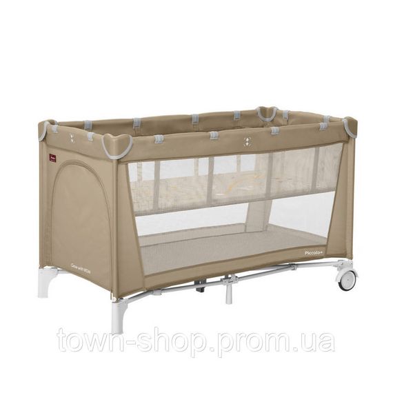 Манеж CARRELLO Piccolo+ CRL-11501/2 Sand Beige с двумя уровнями дна