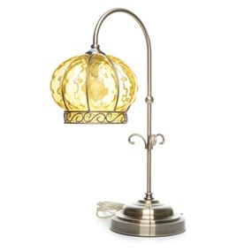 Настольная лампа прованс декоративная BELL-007T/1 E14 AB AMBER
