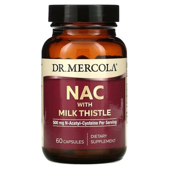 Ацетилцистеїн Dr. Mercola NAC with Milk Thistle 60 Caps
