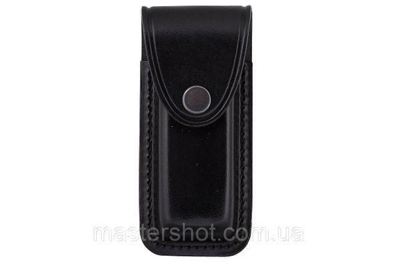Подсумок чохол для магазину ПМ пістолет Макарова формований B кнопка шкіра чорний ms