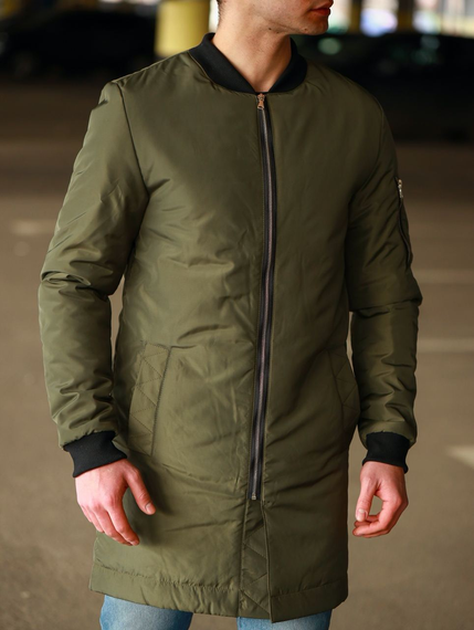 Бомбер Плащ хаки S | Зображення 6