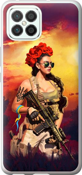 Чехол на Huawei Nova 8 SE Украинка с оружием "5316u-2126-17620"