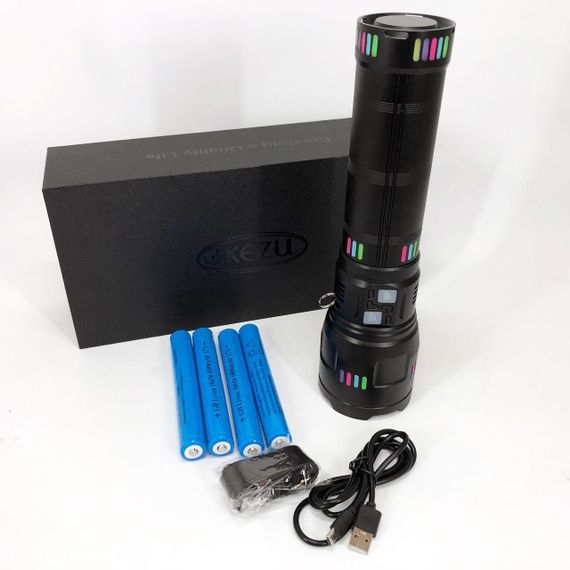 Ручной фонарь с высокой яркостью, Фонарь с регулировкой луча, Армейский фонарь Алюминеевый GJ-21 | Зображення 2