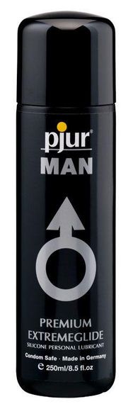Густа силіконова змазка pjur MAN Premium Extremeglide 250 мл із тривалим ефектом, економна Sex Aura