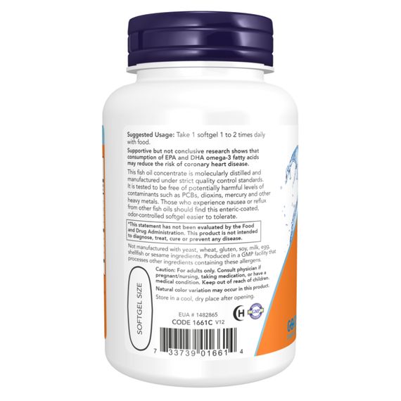 Ultra Omega-3 Fish Oil - 180 Softgels | Зображення 2
