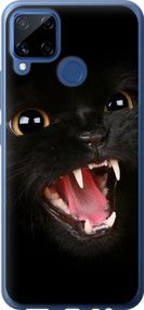 Чехол на Realme C15 Чёрная кошка "932u-2063-17620"