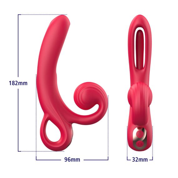 Вібратор - Erospace Sweet Play Tongue Flipping Vibrator A4 Sex Aura | Зображення 9
