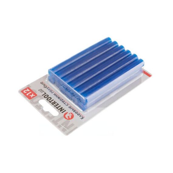 Комплект стрижнів клейових блакитних 11,2*100 мм, 12 од. INTERTOOL RT-1052 | Зображення 1