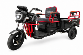 Электротрицикл Crosser CARGO 10 1000W 60V 32Ah, грузовой электроскутер с кузовом до 250 кг Чорний