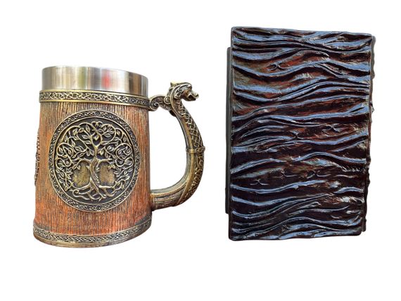 Подарунковий набір Кухоль 3D Вікінг і Дракон і Блокнот 3D «Книга, що дивиться у відповідь» | Зображення 1