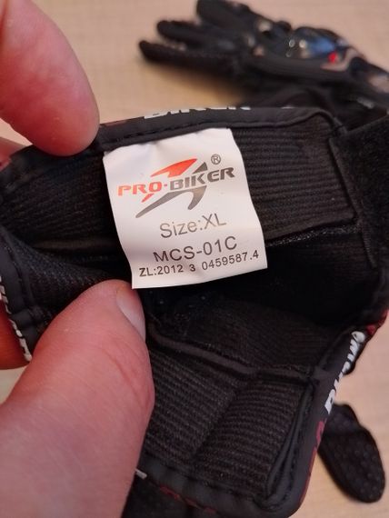 Рукавички захисні для їзди на мотоциклі велосипеді Pro-Biker | Зображення 6
