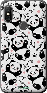 Чохол на Xiaomi Redmi Note 6 Pro Панди "4318t-1551-2448"