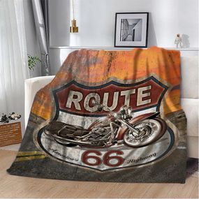 Плед 3D Route 66 20222329_C 10710 80х100 см