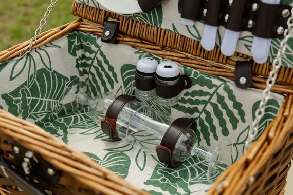 Корзина для пикника на 2 персоны 38 x 26 x 18 см LU010 | Зображення 4