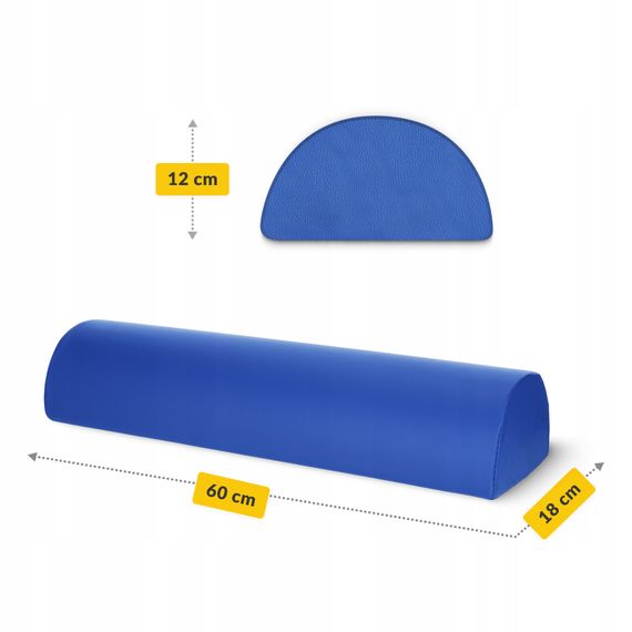 Полувалік для реабілітації та масажу 4FIZJO 60 x 18 x 12 Blue (P-5905973402934) | Зображення 4