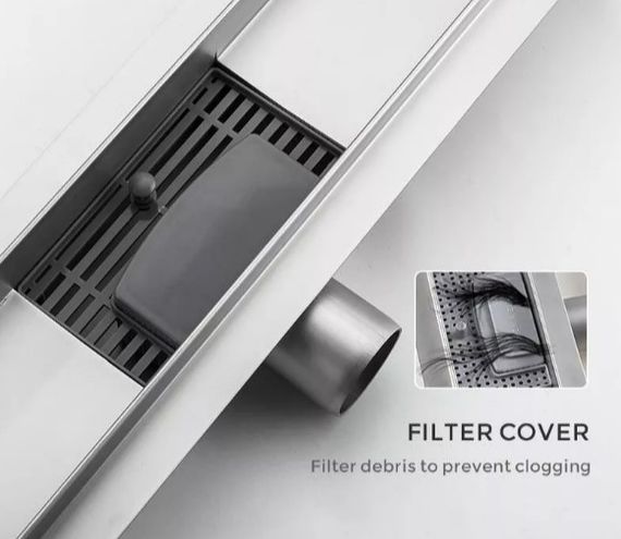 Душовий трап Gappo 70х700 мм, нержавіюча сталь G87007-3 | Зображення 3