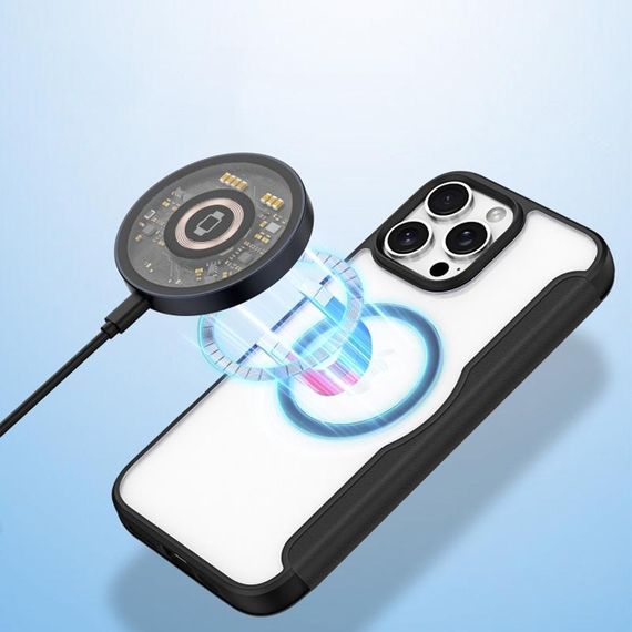 Чохол-книжка Dux Ducis Skin X Pro with MagSafe для Apple iPhone 16 Pro (6.3") Black | Зображення 4