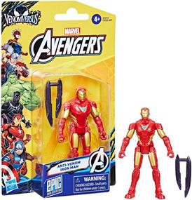 Игровая фигурка Железный человек 10 см Оригинал Marvel Anti-Venom Iron Man 4” Action Figure