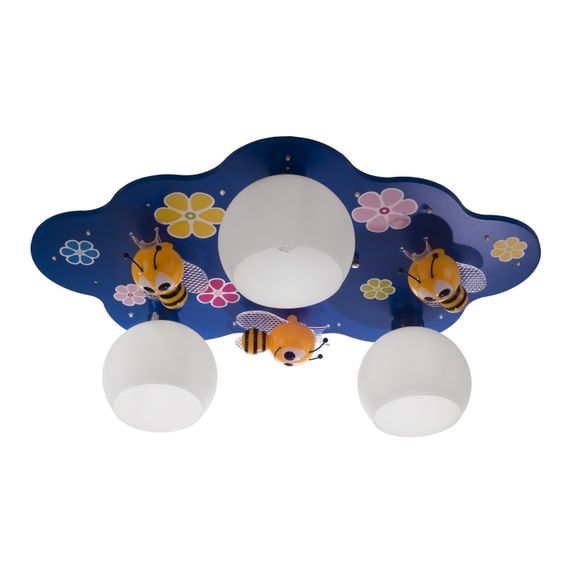 Люстра потолочная с подсветкой для детской LED E27 60W BL (KL-447C/3) | Зображення 5