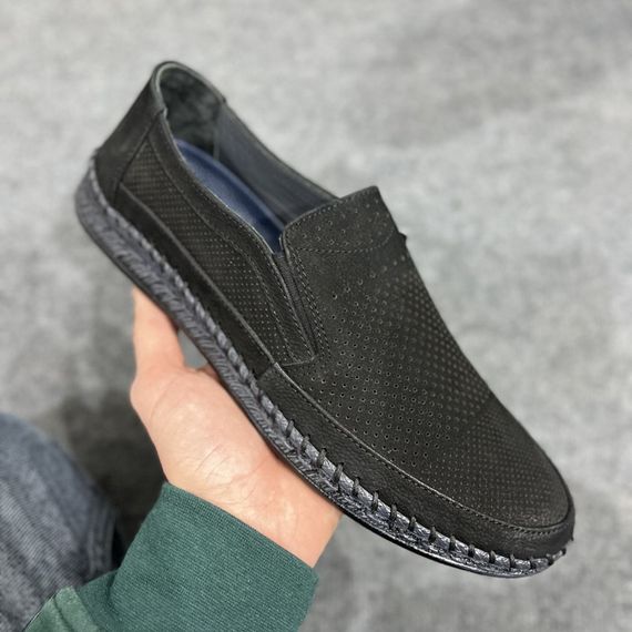 Черные турецкие мокасины 40 41 42 43 44 45 размер | Зображення 7