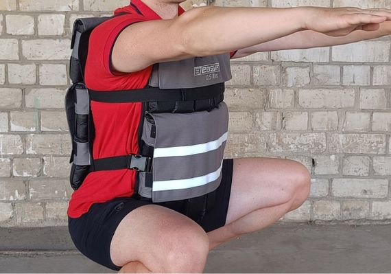 Жилет обтяжувач EasyFit Armor 18 кг набірний з кроком 0,5 кг (EF-WTV-180) | Зображення 6