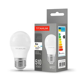 Світлодіодна лампа TITANUM G45 6W E27 4100K