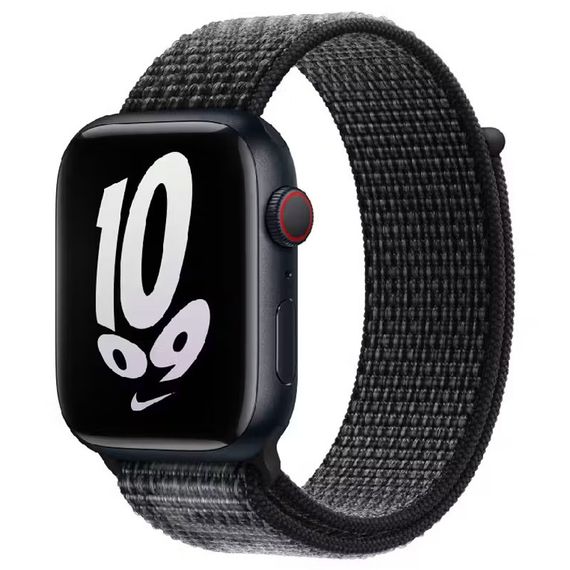Ремешок Nylon для Apple Watch 38/40/41/42mm(ser.10) Black / Summit White