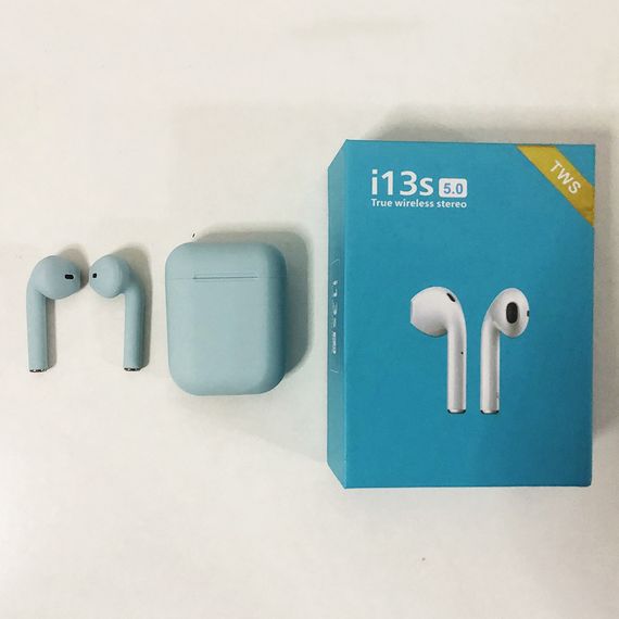 Бездротові bluetooth навушники i13S ProStar 5.0 з кейсом. Колір блакитний | Зображення 7