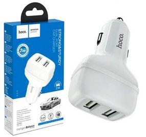 Автомобильное зарядное устройство Hoco Z36 2.4A 2xUSB - White