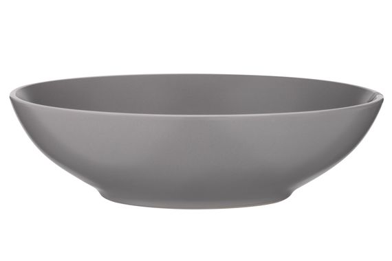 ARDESTO Тарілка супова Cremona, 20 см, Dusty grey, кераміка (AR2920GRC)