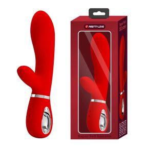 Вібратор з м'якою головкою і кліторальной стимуляцією Pretty Love - Thomas USB, BI-014621-2 sexstyle