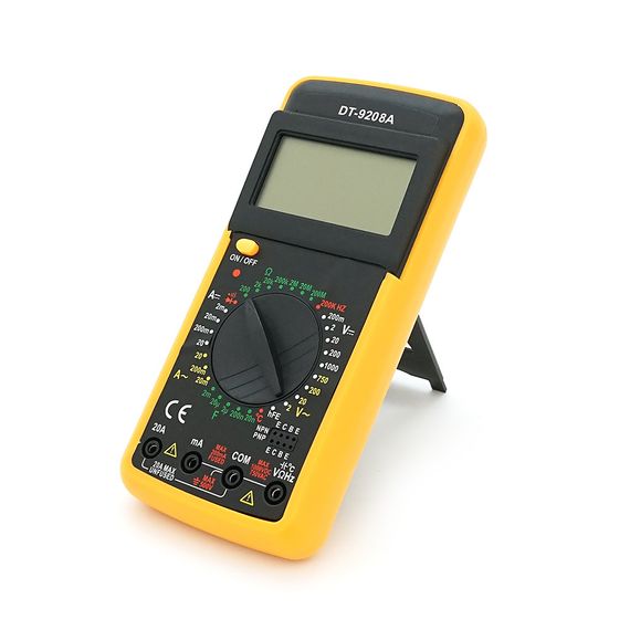 Мультиметр DT-9208A, Вимірювання: V, A, R, C, F, T, 186 х 86 х 41mm, 318г, Q50 | Зображення 2