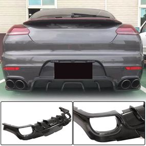 Дифузор заднього бампера (2013-2016, Карбон) для Porsche Panamera рр
