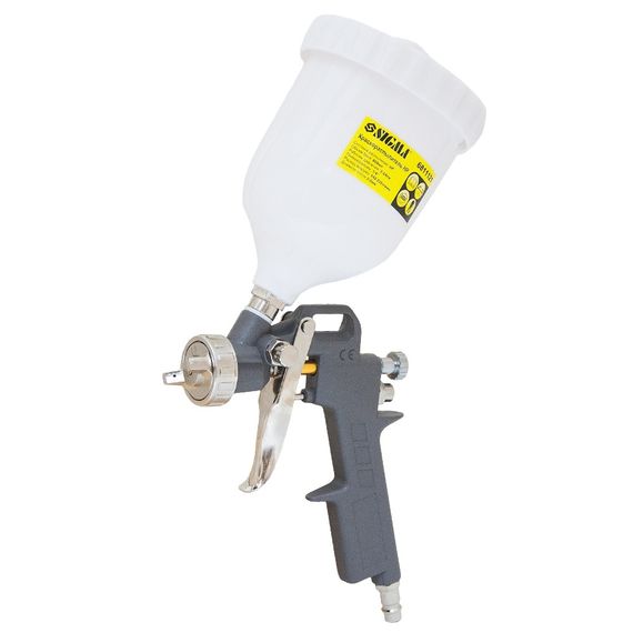 Фарборозпилювач Sigma HP 2 мм з верхнім пластиковим баком 600 мл (6811121) | Зображення 4