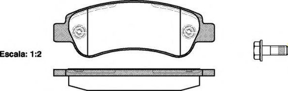 Колодка гальм. диск. CITROEN JUMPER 06-, FIAT DUCATO 06-, PEUGEOT BOXER 06- задн. (вир-во REMSA) REMSA 123800 на FIAT DUCATO фургон (250, 290)