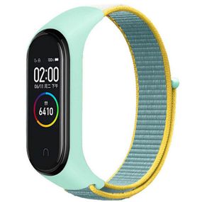 Ремінець Nylon New для Xiaomi Mi Band 3/4/5/6/7 Beryl / Yellow
