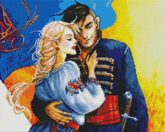 Алмазна мозаїка Українська пара 40х50 см ColorArt SP116 | Зображення 1