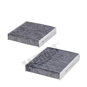 Фильтр салона угольный компл. Citroen C3/C4 Cactus/DS3 / Peugeot 207/208 06-, Hengst, E2967LC-2,