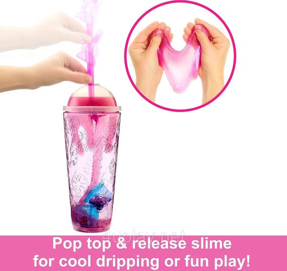 Набор Barbie Pop Reveal Fruit Series Strawberry Lemonade Кукла Барби Сочные фрукты Клубничный лимонад | Зображення 7