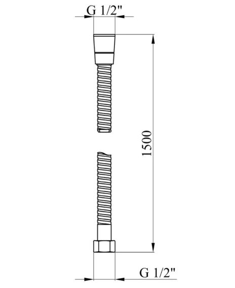 Шланг для душу Kroner KRM - C603 150 см (CV023620) | Зображення 1