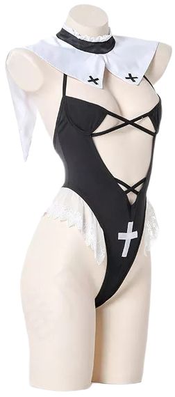 Сексуальний костюм черниці для рольових ігор (один розмір S/M/L)