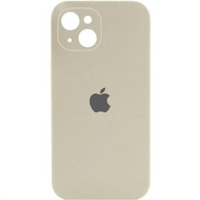 Чохол Silicone Case Full Camera Protective (AA) для Apple iPhone 15 (6.1") Бежевий / Antique White