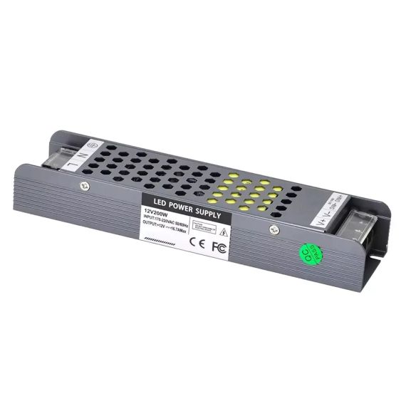Блок живлення PROlum™ Slim 200W DC12V, IP20, 16.7А, Серія SP