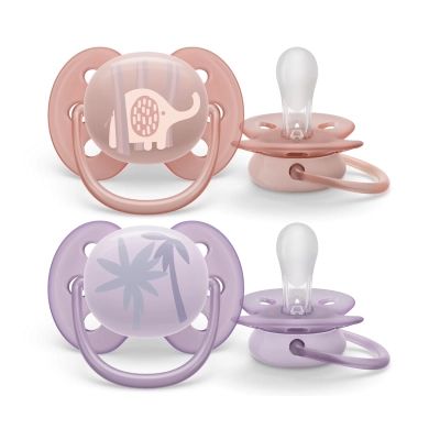Пустышка Philips AVENT Ultra Soft ультрамягкая 0-6 мес. 2 шт (SCF091/09)